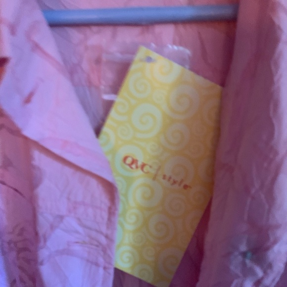 NWT Denim & Co Women’s Pink Button Down Blouse Size Small - Picture 7 of 10